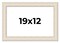 12x19 Weathered Picture Frame with UV-Resistant Acrylic & Acid Free Backing, Available in 5 Finishes - Black, Gold, Red, White, Natural